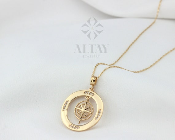 Etsy compass hotsell necklace