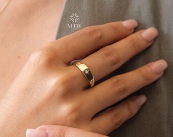 指輪・リング 3 Sided Signet Ring (S) #7404 7404 - NUMBERING