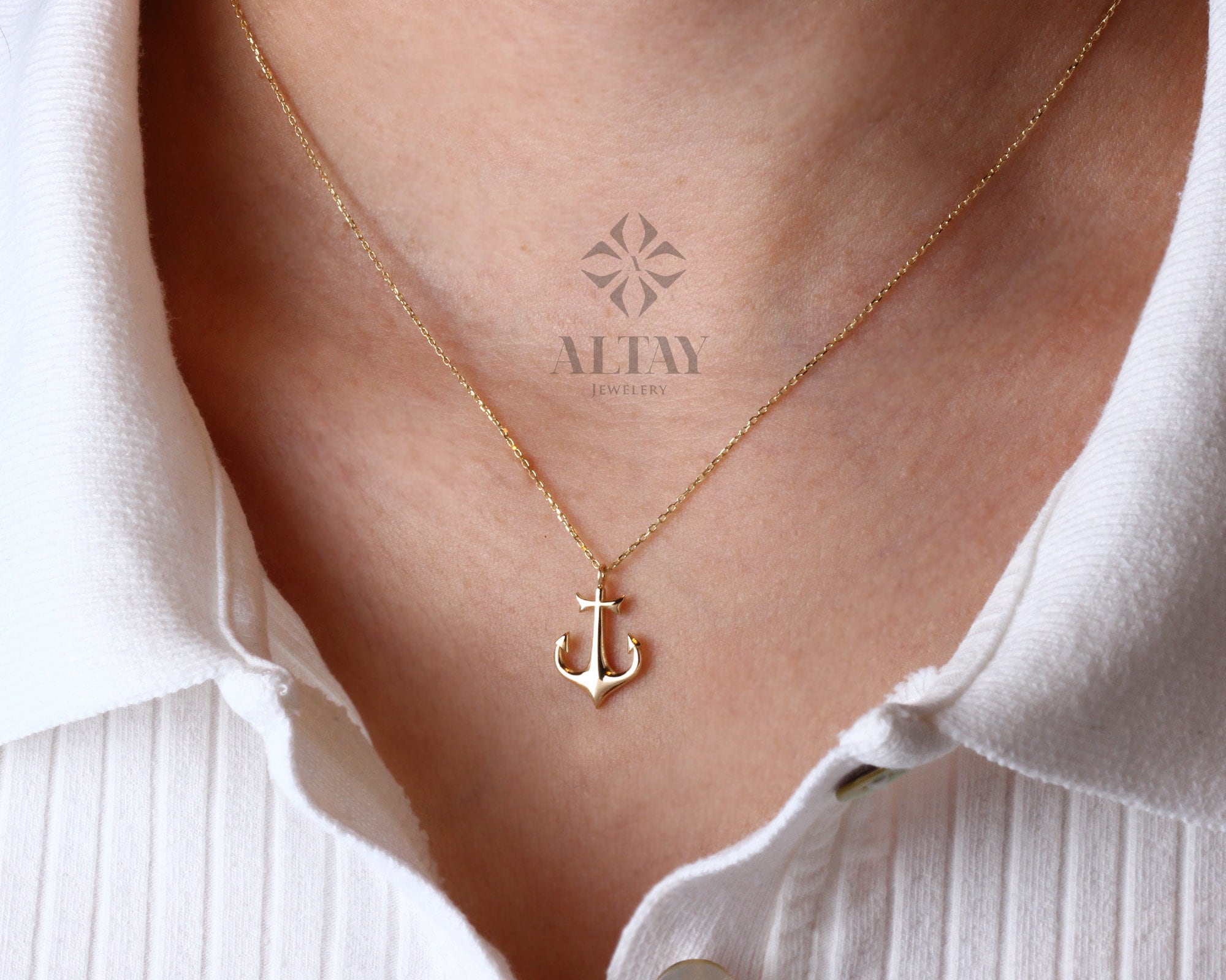 Pendant Anchor Girls | Fashion Necklace Anchor | Anchor Necklaces Women -  Fashion Zircon - Aliexpress