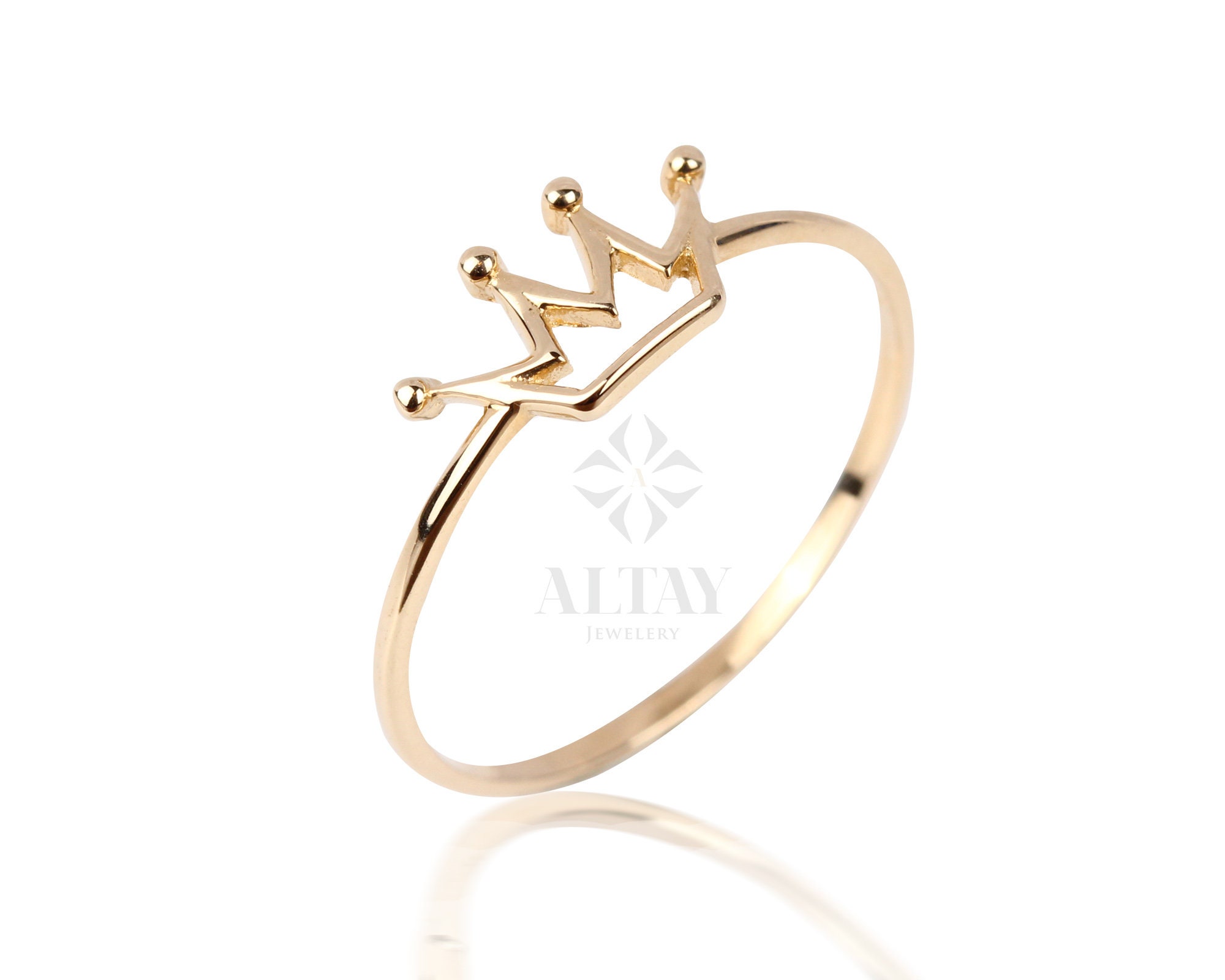 Buy Giva Sterling Silver Adjustable Rose Gold QueenS Crown Ring Online at  Best Prices in India - JioMart.