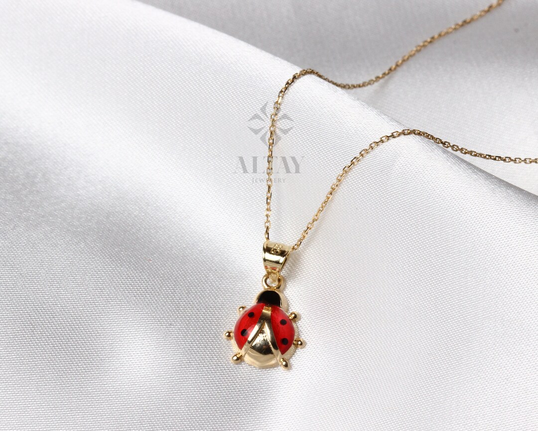 ネックレス・ペンダント Loewe Dangling Ladybug Necklace 71VOGmKLXML.jpg