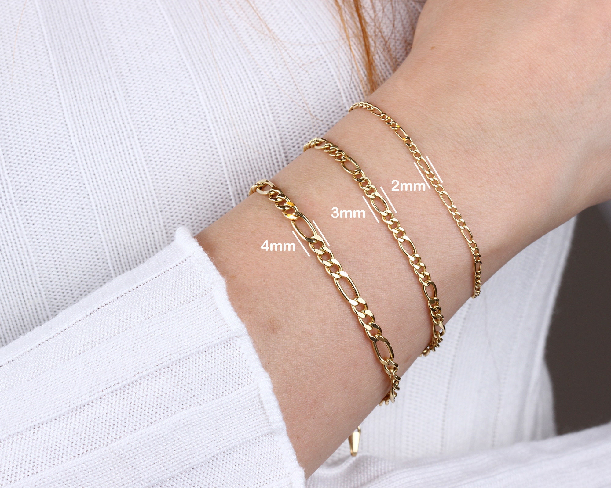 Gold Figaro Chain Bracelet | Toledo – Ivys Attic Jewellery