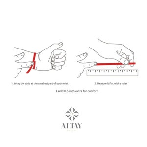 Pode incluir: Um diagrama que mostra como medir o seu pulso para uma pulseira. Enrole uma tira de papel em torno da parte mais estreita do seu pulso, depois me&ccedil;a a tira com uma r&eacute;gua. Adicione 1,25 cm para conforto.
