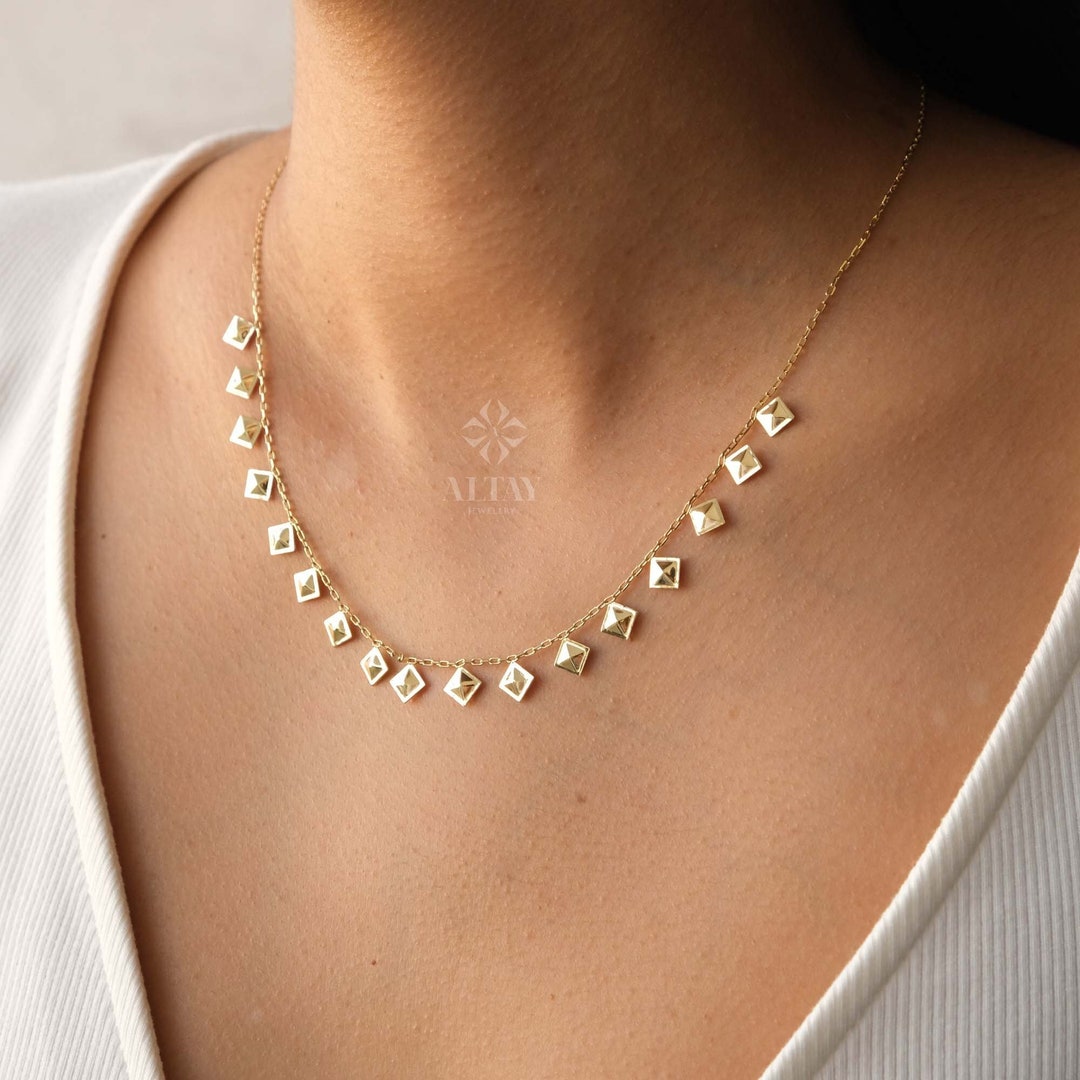 アクセサリー FLYNK Square space necklace Gold アクセサリー FLYNK