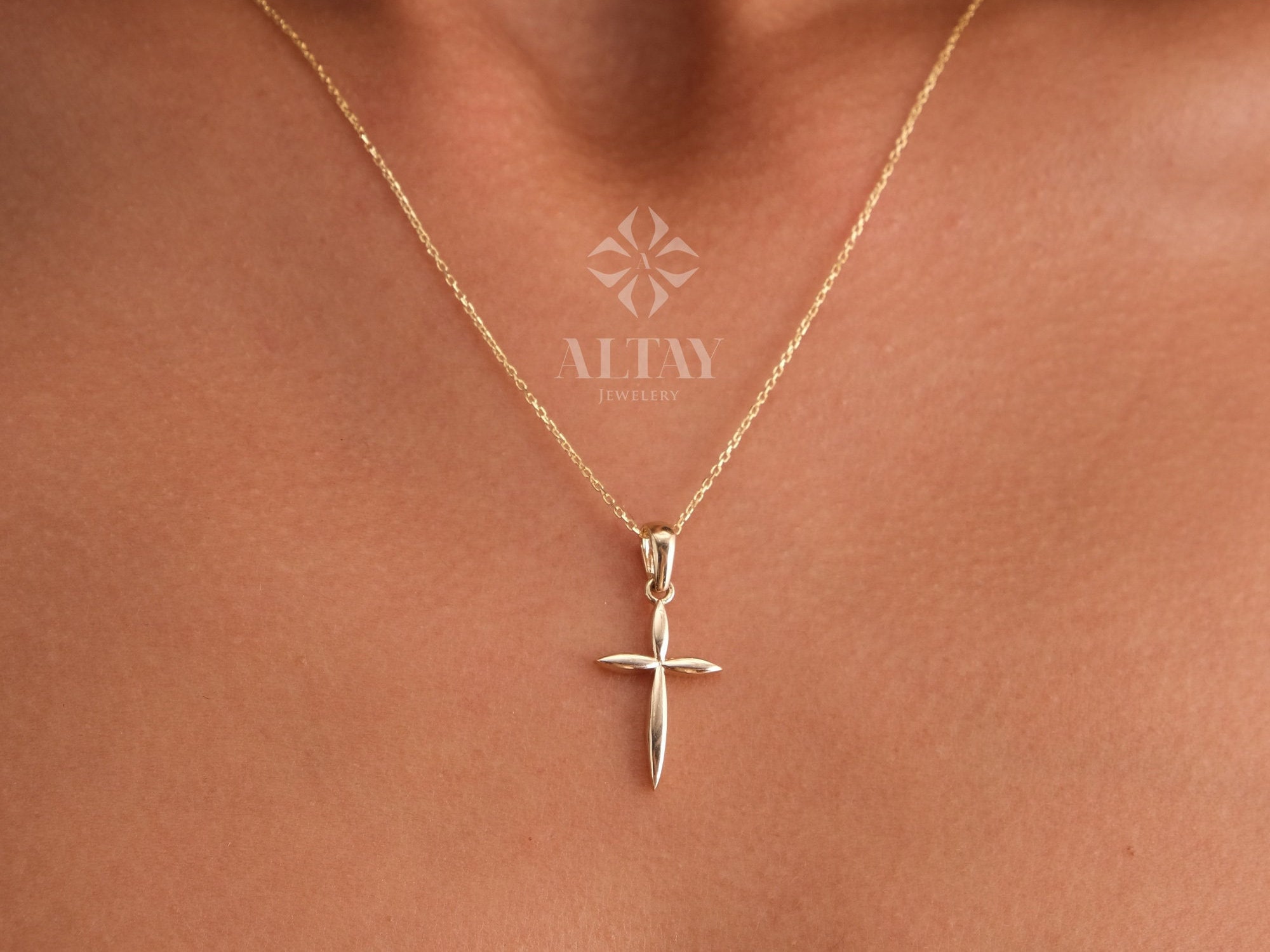 Siren Pearl Cross Necklace – Child of Wild