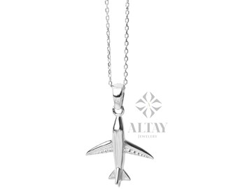 Retro Airplane Pendant Necklace - Stainless Steel Flight Choker For Women & Men, 60cm - View #8