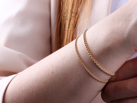 Gold Double-Layer Chunky Chain Bracelet for Women - Perfect Fashion Jewelry  Gift