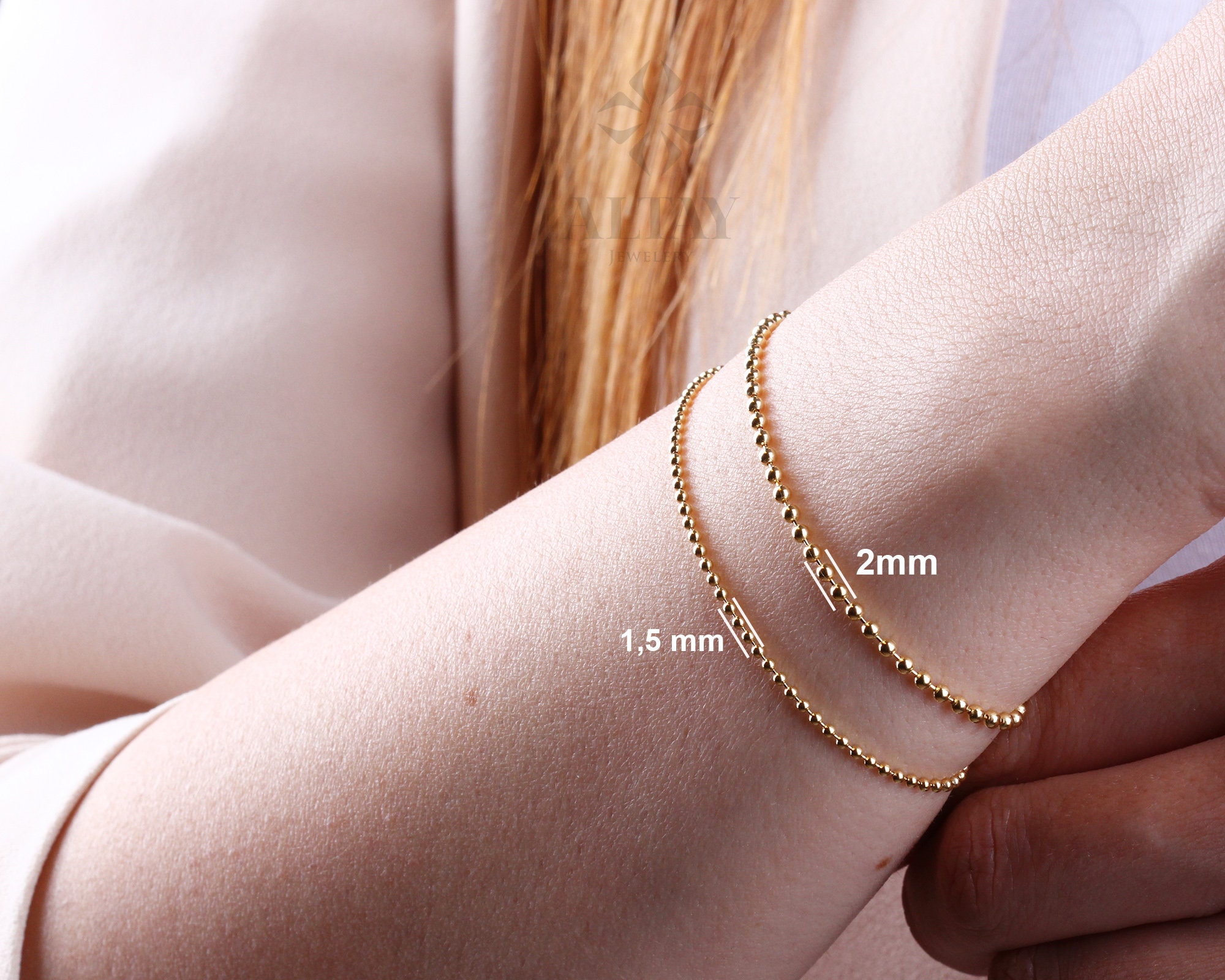 14K Yellow Gold Four Leaf Clover Bracelet, Dainty Good Luck Bracelet,  Clover Lucky Charm Bracelet, St. Patrick's Day Accessory, Gift for Her 