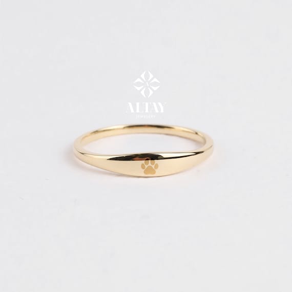 14K Gold Custom Name Ring, Stackable Name Ring, Dainty Stacking Rings, Initial Engraved Rings, Personalized Gift, Baby Name Mom Gift