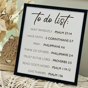 Bible Verse Sign| Verse of the Day| Scripture Sign|Farmhouse Wood Sign| Home Decor| Religious Wall Decor| Religious Decor| Gift