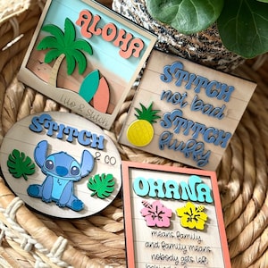 Lilo & Stitch| Ohana | Tiered Tray| Summer Tiered Tray| Kids| Disney Home Decor