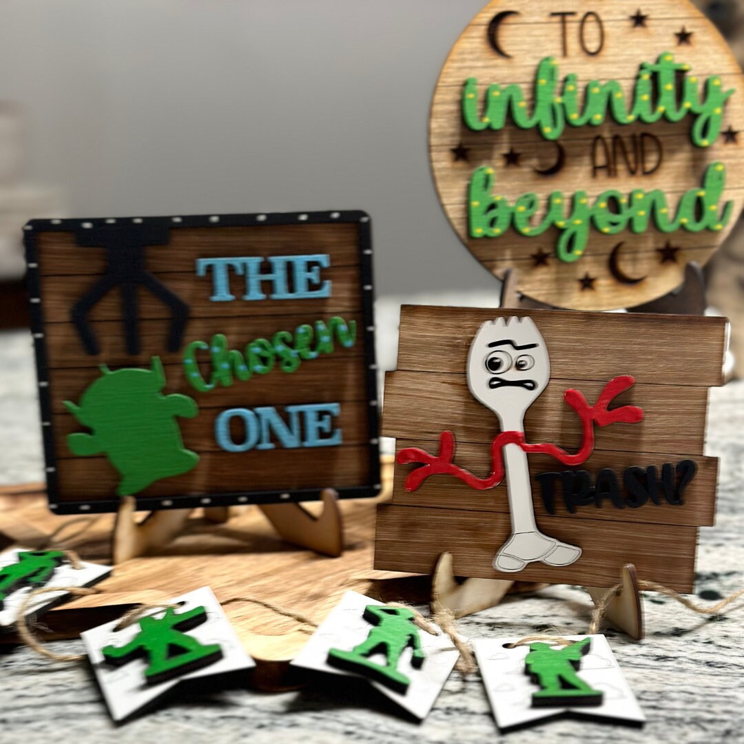 Disneytoy Storyto Infinity and Beyondtiered Tray Signparty Etsy