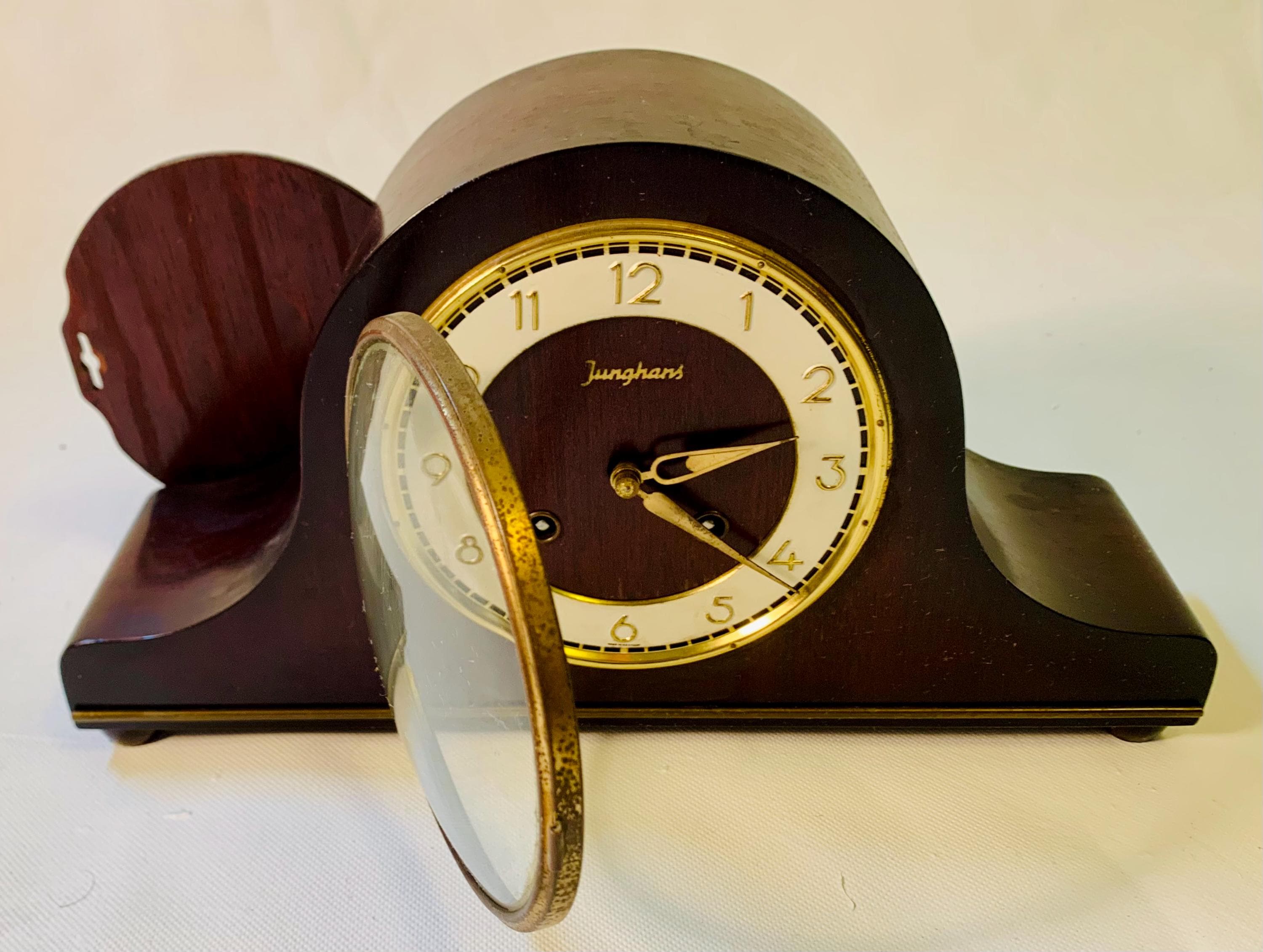 Art Deco Junghans Kaminuhr Mit Gong Um 1930 Uhr JUNGHANS