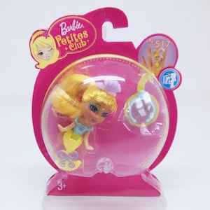 Barbie Petites Club #517 Mini Yellow Mermaid Ring Doll New in Package NIP Peek A Boo Petites RARE! Y2K 2000s Converts Into a Ring