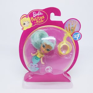 Barbie Petites Club #518 Mini Aqua Mermaid Ring Doll New in Package NIP Peek A Boo Petites RARE! Y2K 2000s