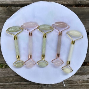 Facial Roller ~ Rose Quartz or Green Jade