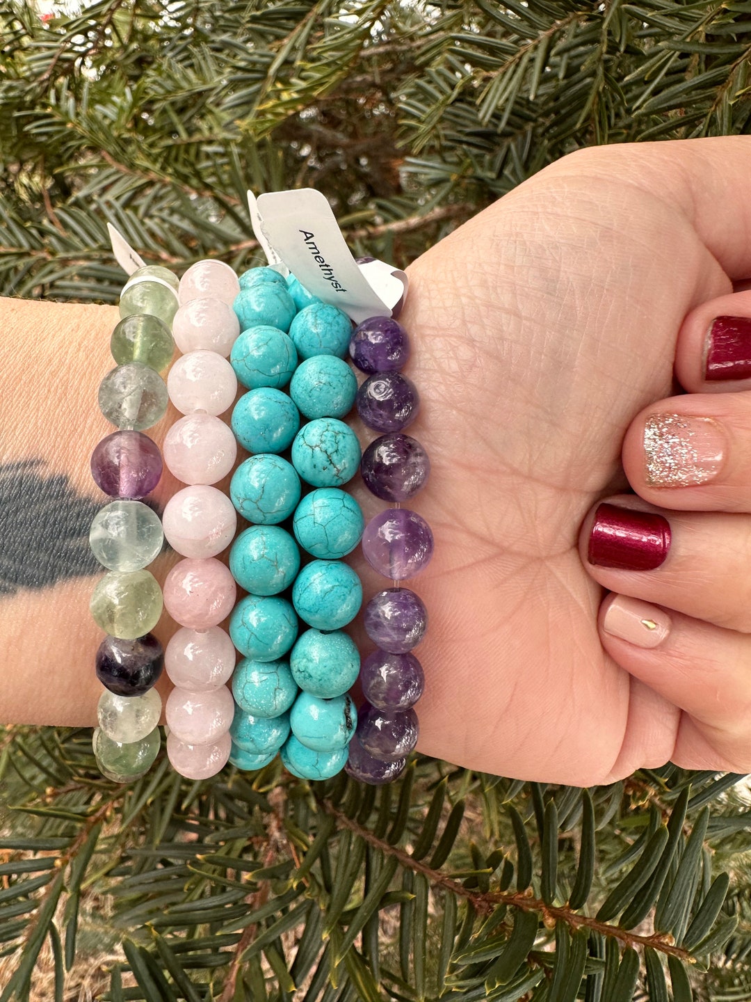 Crystal Bead Bracelets Choose Your Type Etsy