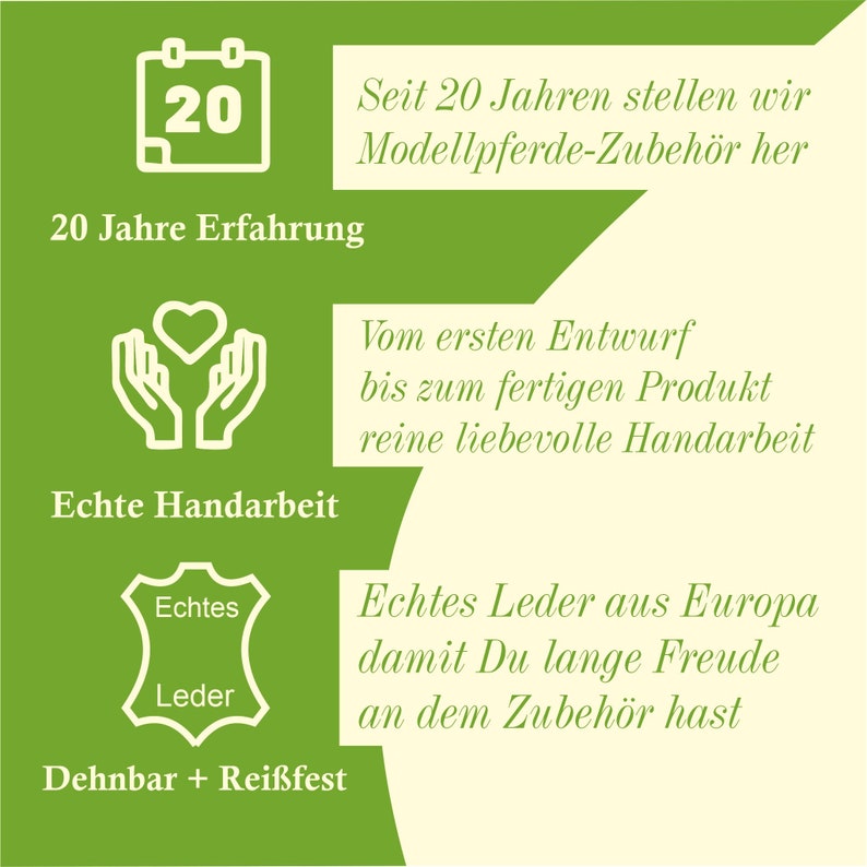 LSQ Halfter und Führseil aus echtem Leder passend für Modellpferde von Schleich oder CollectA Bild 10