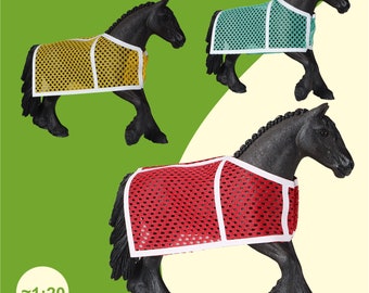 Fly blanket model horse accessories suitable for Schleich horses