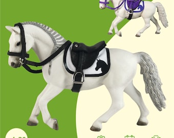 Ensemble d'équitation de loisirs, bride de selle, couverture de selle, accessoires pour chevaux Schleich