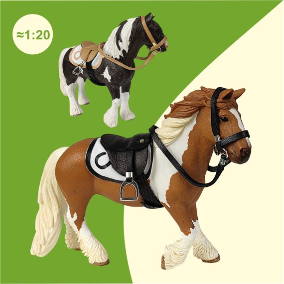 Tinker Saddle Bridle Saddlecloth Accessoires pour chevaux adaptés comme  accessoires pour chevaux Schleich Papo -  France