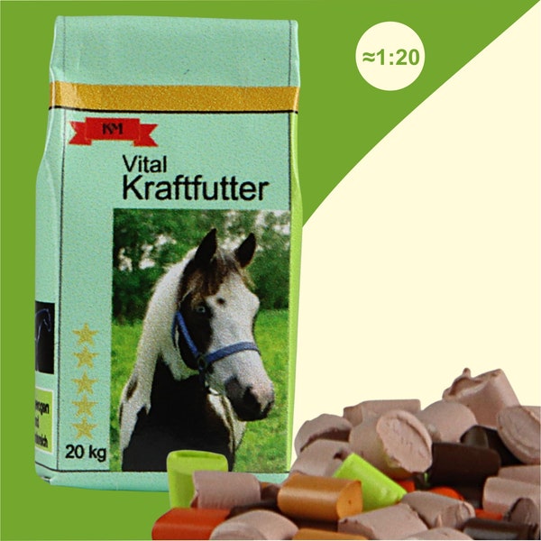 Sack Kraftfutter Zubehör passend für Schleich Pferde