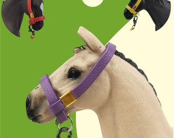 Licol en cuir "Pia" accessoire adapté aux chevaux Schleich