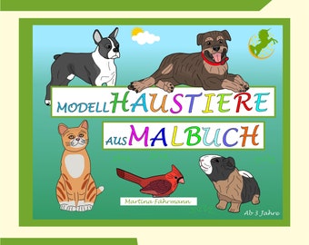 Modell-Haustiere Ausmalbuch Kinder Malbuch