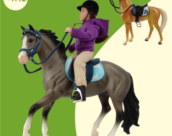 Zadel hoofdstel zadeldeken accessoire geschikt voor Breyer Classic model paard