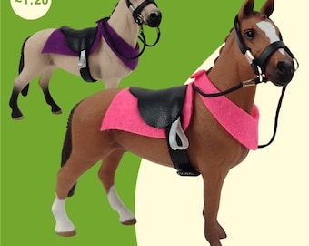 Saddle SET "Franz" accessories for Schleich horses