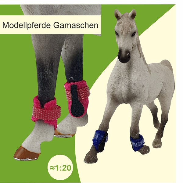 Gamaschen "Pia" Modellpferde Zubehör für Schleich Pferde