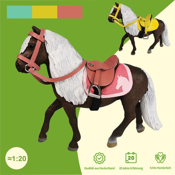 Schleich Saddle and Bridle Etsy