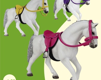 Saddle bridle starter accessories suitable for Schleich model horses