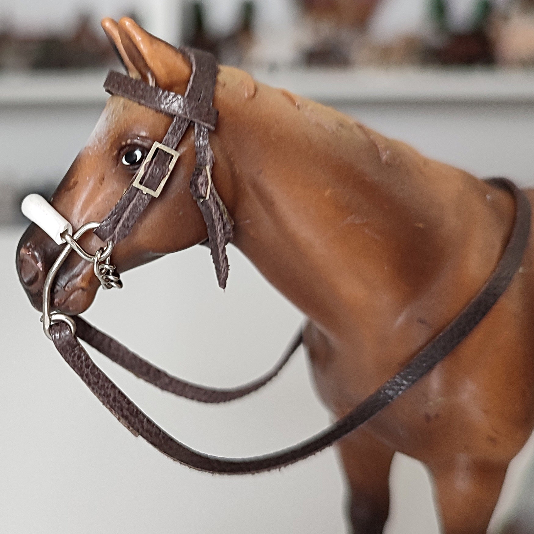 Hackamore Bridle Model Horse Accessories Suitable for Schleich Etsy