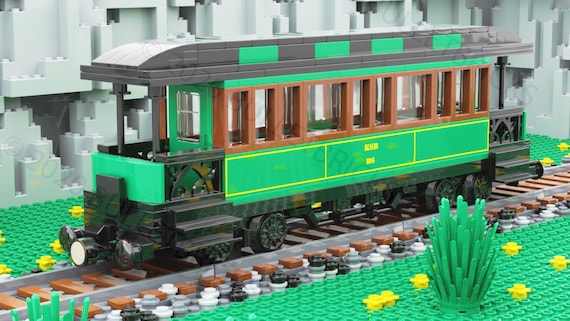 Passenger Train Custom Model LEGO MOC PDF Instructions Manual 