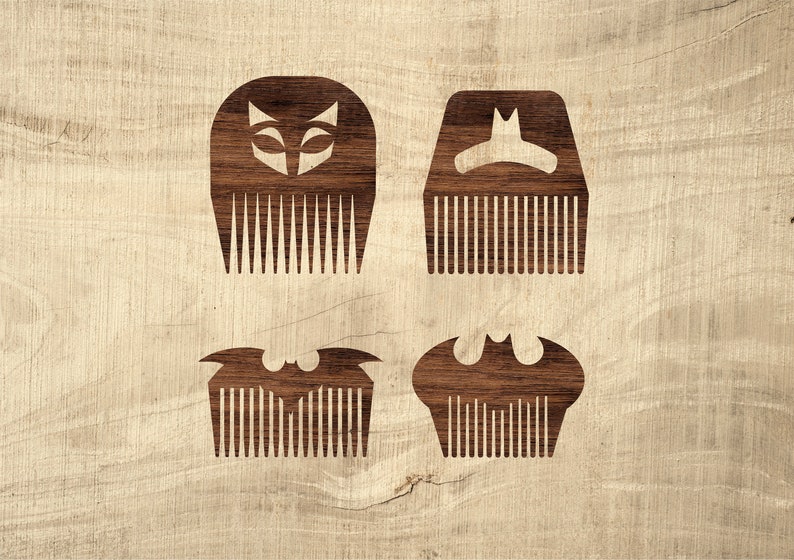 Beard Combs Svg, Hair Combs, Combs Svg Dxf Files for Laser, Hair ...