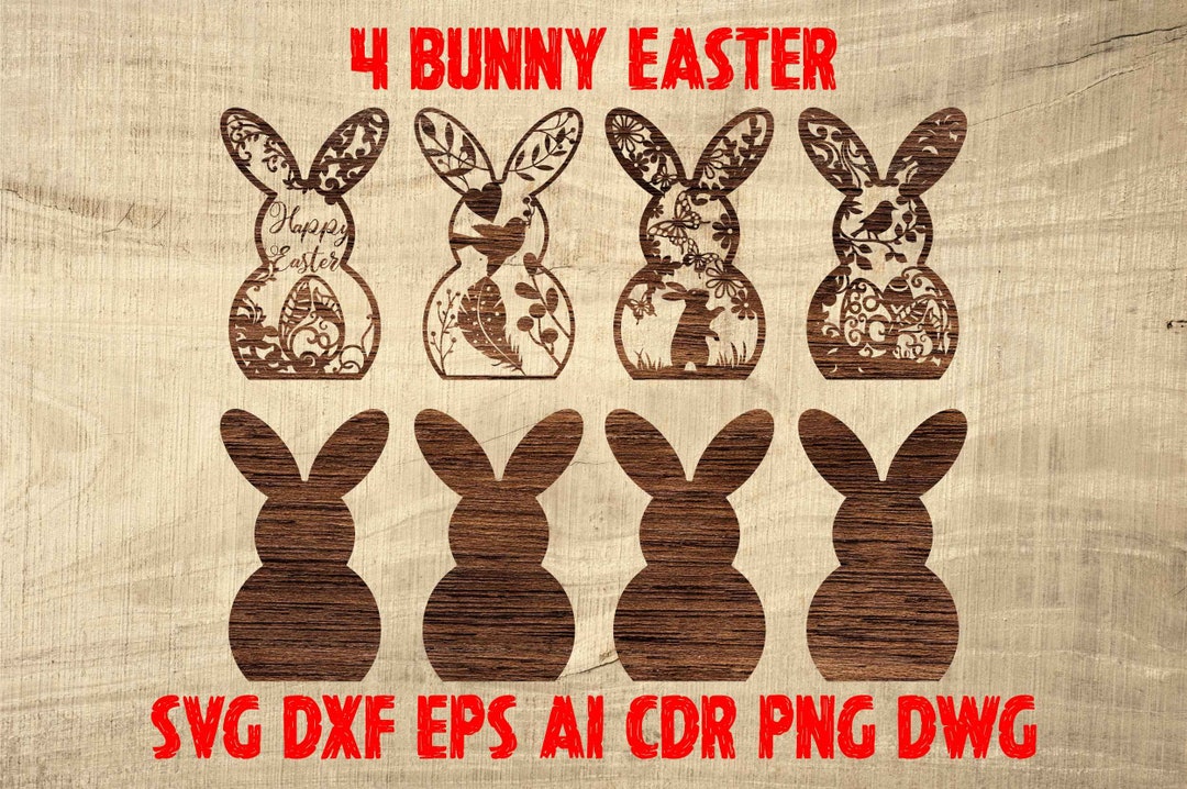 Get This Easter SVG Files Bundle With an Easter Bunny Bundle, Laser Cut ...