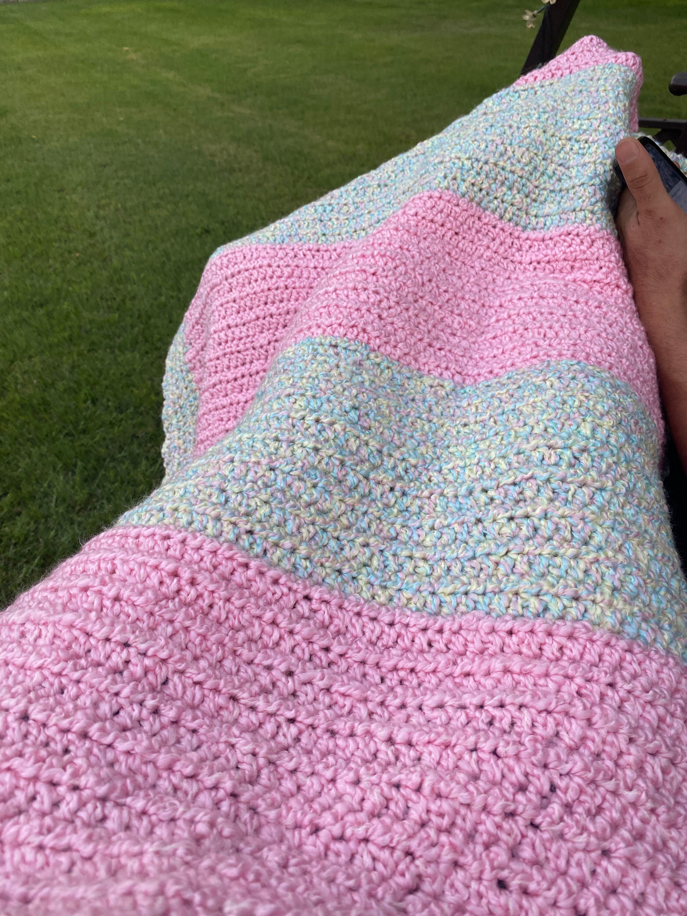 Supersoft Hand Crocheted Blanket With Homespun Acrylic Yarn Etsy