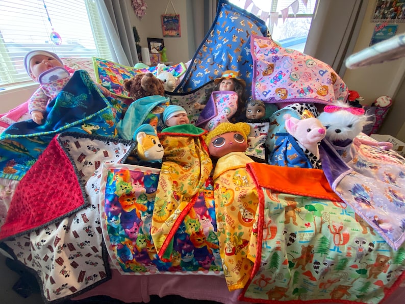 Choose a soft Doll Blanket for your child.