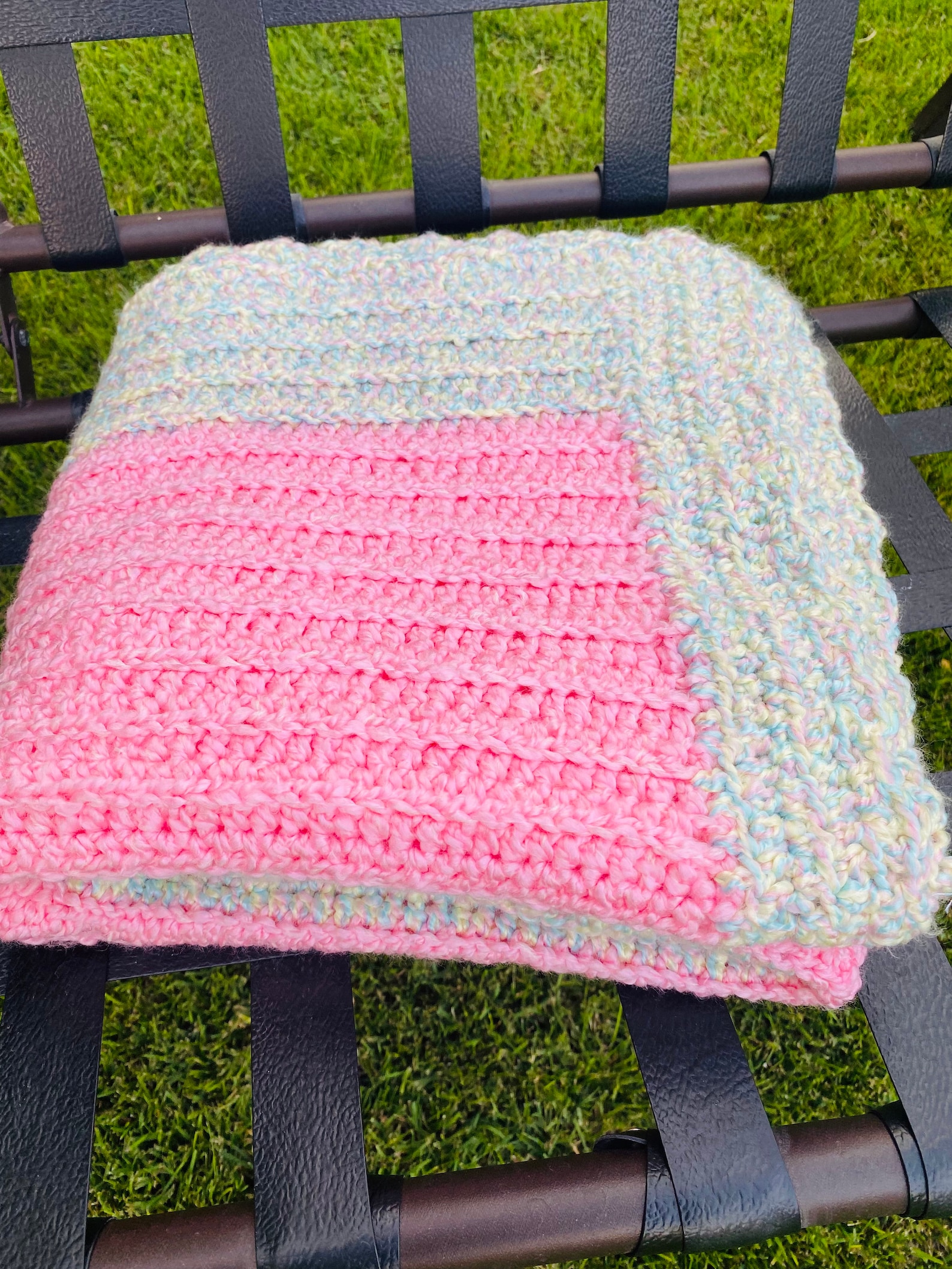 Supersoft Hand Crocheted Blanket With Homespun Acrylic Yarn Etsy