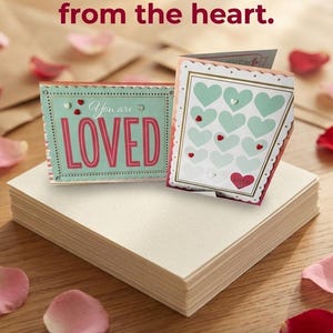 2 biglietti di San Valentino / Sii mio / Il mio San Valentino / Set di 2 biglietti di San Valentino / Scatola 1