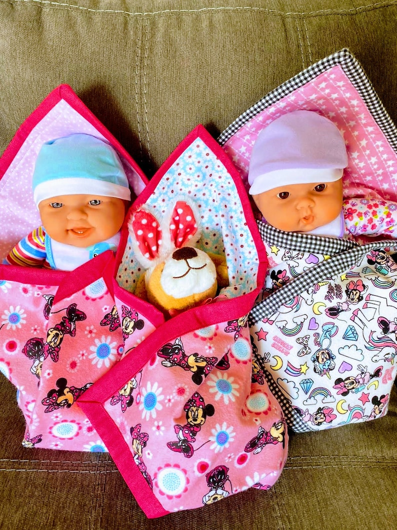 Adorable Doll Blankets Baby Car Seat Snuggly Elsa Owls Etsy