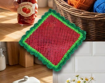 Virkade burköppnare / Burkgreppare / Grepptextur som hjälper dig att öppna burkar / köp en till dig själv och en vän. Flerpack