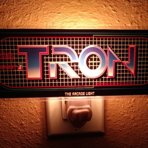TRON Arcade Marquee Night Light 2.5&quot; x 6.5&quot;