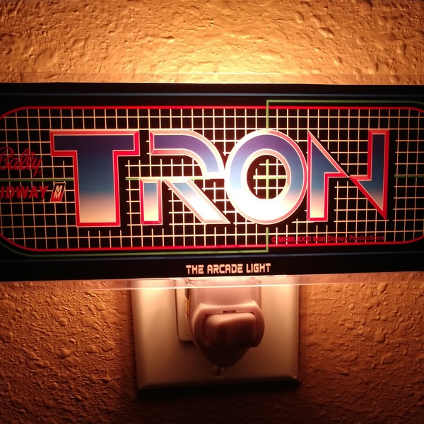 TRON Arcade Marquee Night Light 2.5" x 6.5"