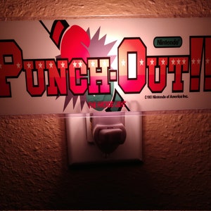 Punch-Out!! Arcade Marquee Night Light 2.5&quot; x 6.5&quot;
