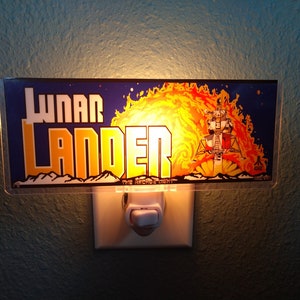 Lunar Lander Arcade Marquee 2.5&quot; x 6.5&quot;