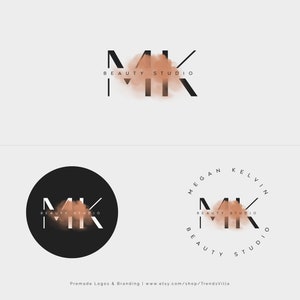 Premade logo design, Beauty logo, Text logo, Watercolor Cooper logo, Interior design logo, Modern logo, Signature logo, Minimalist logo