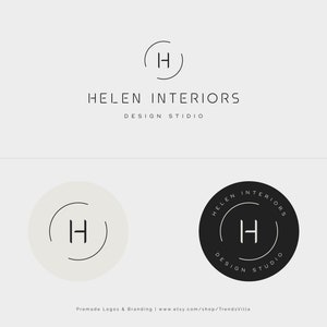 Interior design logo, Custom logo, Premade logo design, Elegant logo, Minimalist logo, Boutique logo, Business, Modern logo, Photography