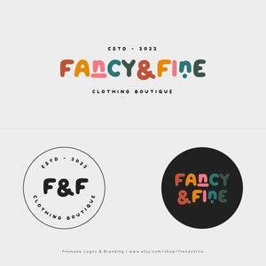 Clothing Boutique Logo Design, Children Shop Logo, Baby Boutique Logo, Signature, Business Logo, kids clothes shop logo, Branding Bundle